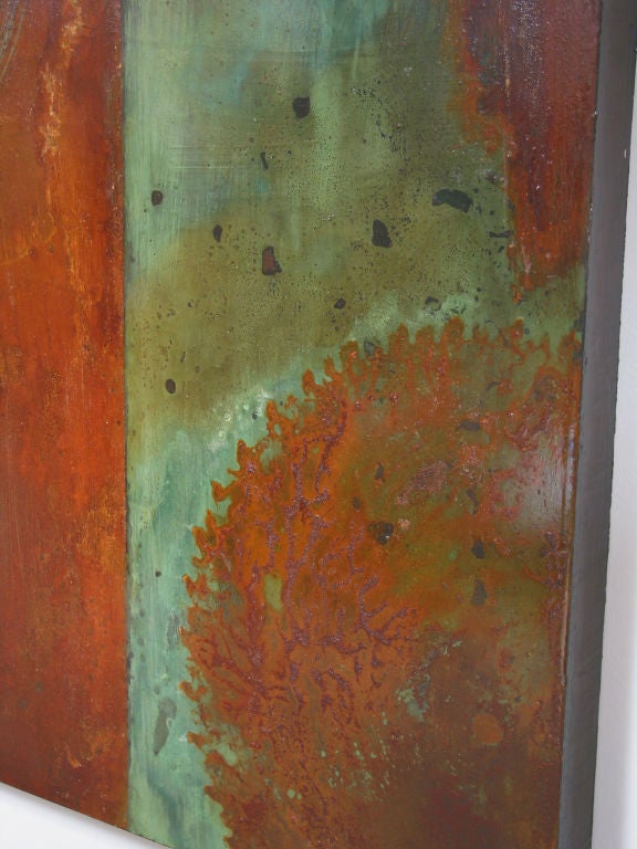 Oxidation Painting on Panel 