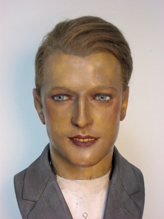 A Parisian Male Wax Head at 1stDibs