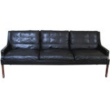 A Vintage Borge Mogensen Leather Sofa