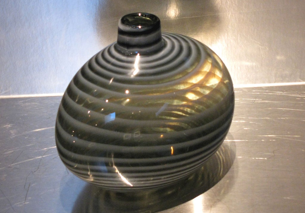 A Kosta Boda Glass Egg Vase 1