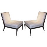 A Pair of T.H. Robsjohn-Gibbings Slipper chairs