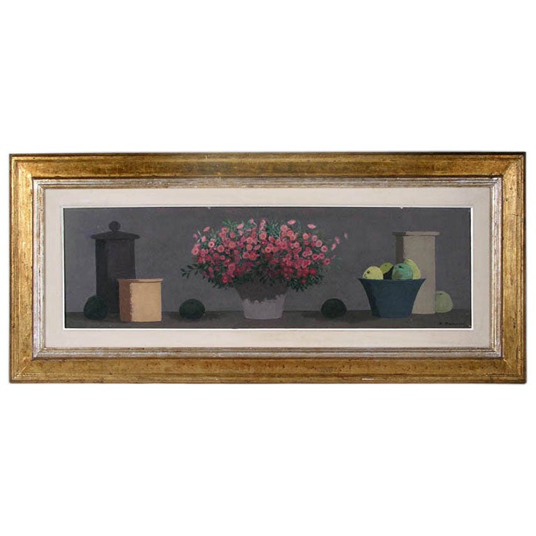 Modernist Still Life Painting by Marcello Boccacci (1914-1996)