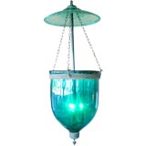 Burmese  Bottle Green Glass Lantern
