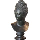 Monumental Bronze Bust of Diana Goddess of the Hunt