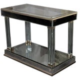 French Art Deco Period Mirrored Side Table