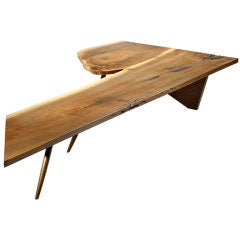 Unique Coffee Table/Bench by George Nakashima, 1957