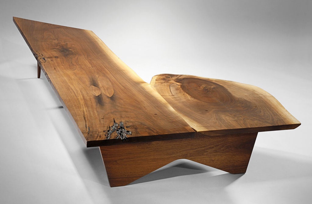Einzigartiger Couchtisch/Bank von George Nakashima, 1957