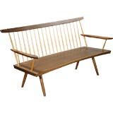 Bench With Back and Arms by George Nakashima, 1974