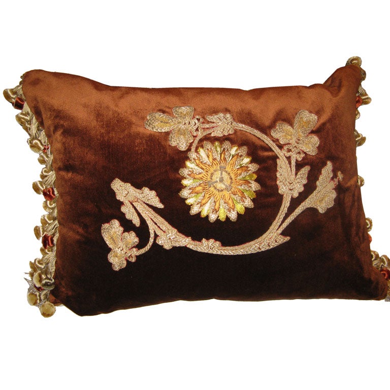 Pair of Antique Appliqued Pillows