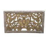 19th C. Carved Silver & Gold Leaf Architectual Panel