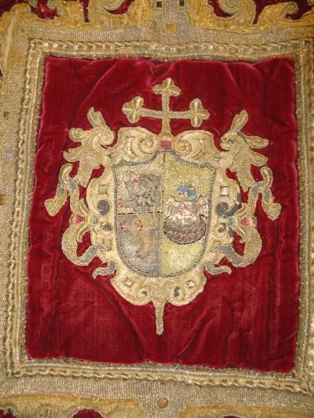 18th C. Embroidered/Appliqued Wall Hanging 3