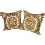 Pair of 19th C. French Textile Pillows