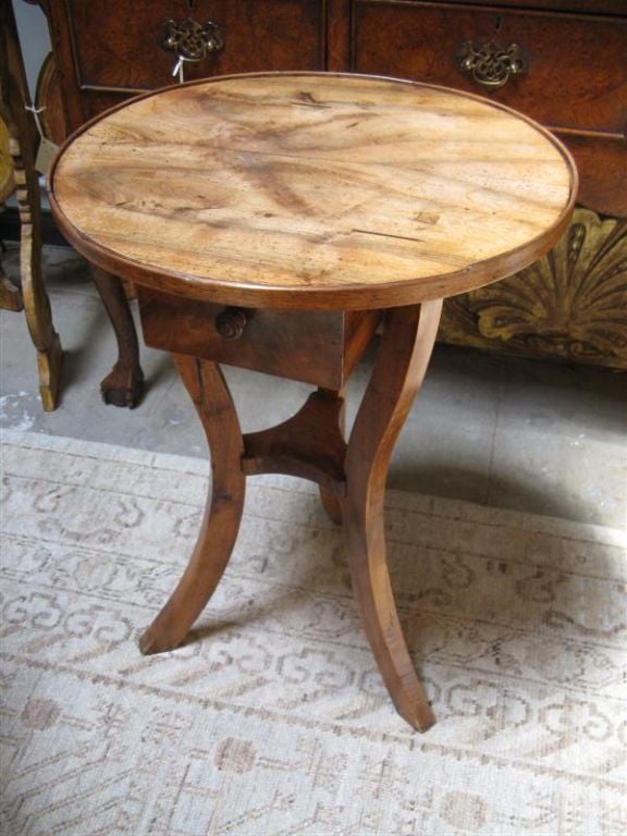 Tripod Walnut Side Table C.1900