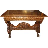 Italian Carved Writing Table C. 1900