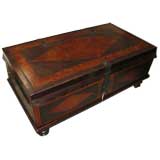Handsome "Baker" Leather Coffee Table/Trunk C. 1960's