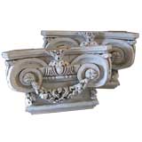 Pair of Italian Carved Capitals