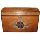 Italian Painted Leather Chest/Box C. 1940