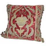 Antique 18th C. French Textile Embroidered Pillow