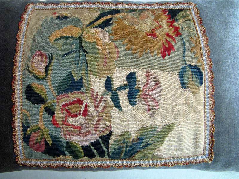 French Pair of 18th C. Aubusson Pillows