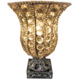 Crystal & Beaded Urn Lamp