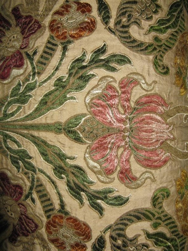 Pair of  Antique Textile Pillows with Tassel Fringe