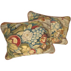 Pair of 17th century Flemish Pillows