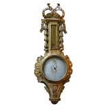 Antique 18th C. Italian Giltwood Barometer
