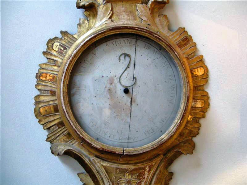 18th C. Italian Giltwood Barometer