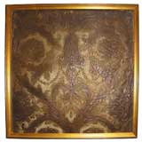 Set of Six 19th C. Embossed  Framed Panels C. 1900