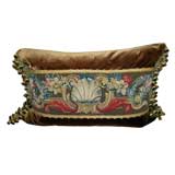 17th C. Bruxelle Tapestry Bed Pillow