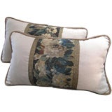 Antique 17th C. Flemish Tapestry Pillows
