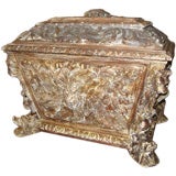 19th C. Grand Scaled Carved Box