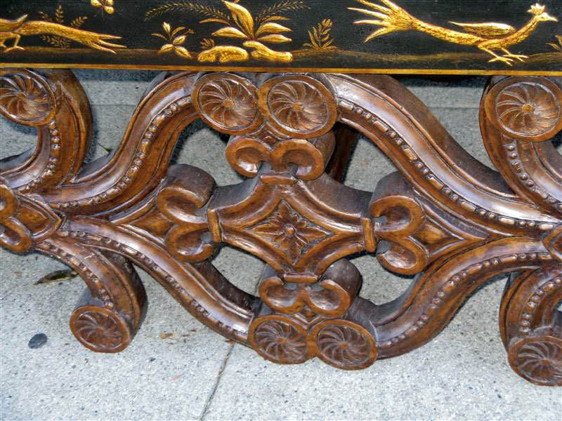 Chinoserie Decorated Bench 3