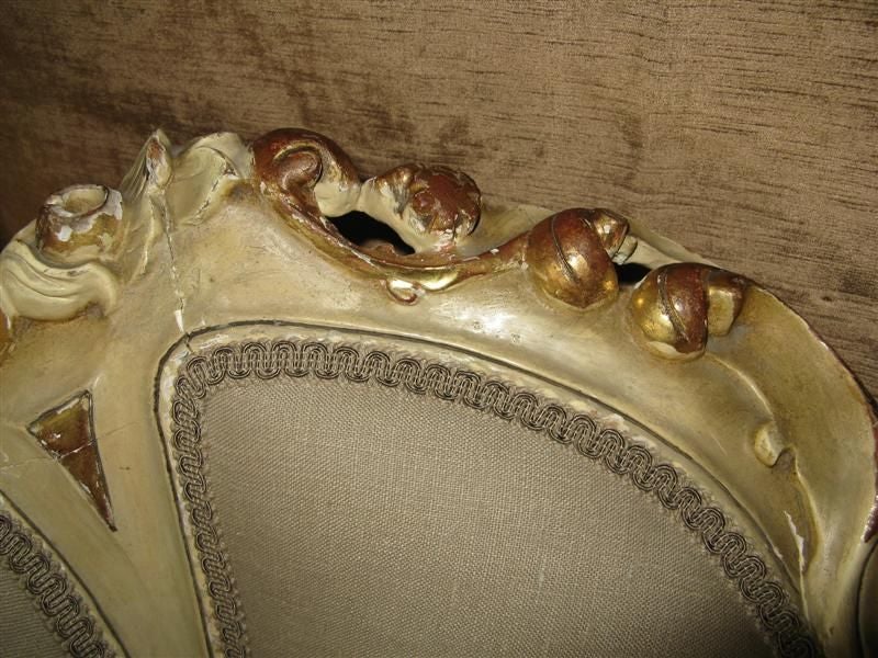 Mid-20th Century Pair of French Rococo Carved Armchairs