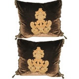 Pair of 18th C. Italian Textile  Pillows