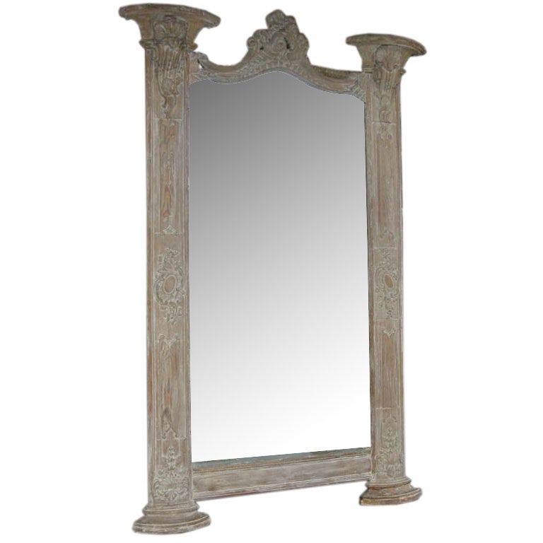 Grand Scale Carved Italian Mirror