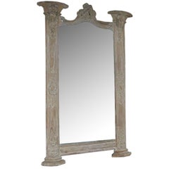 Antique Grand Scale Carved Italian Mirror