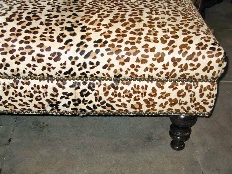 leopard ottoman