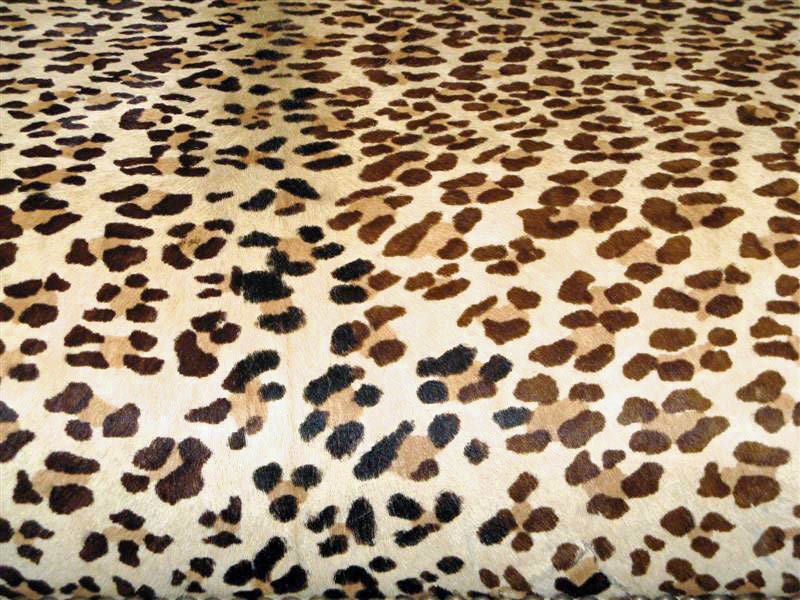 leopard print ottoman