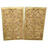 Pair of Carved Giltwood Panels C. 1800's