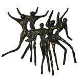 Curtis Jere solid bronze wall sculpture