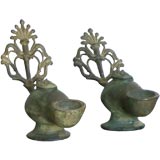 Pair of Grand Tour Oil Lamps