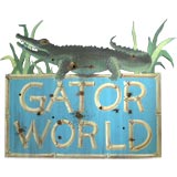 Vintage Gator World sign