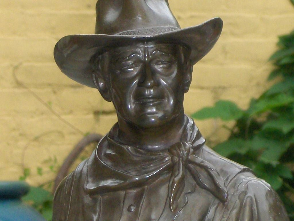 John Wayne Bronze by Jesse Corsaut In Good Condition In Pasadena, CA