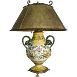 Vintage Deruta Lamp with Mica shade