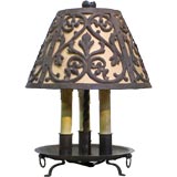 Spanish Revival Iron Table Lamp
