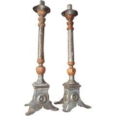 Vintage Pair of Mexican Candlesticks