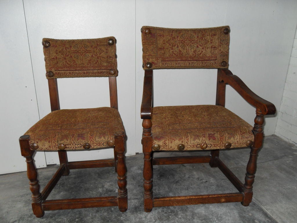 Trestle Table and four chairs by Marshall Laird