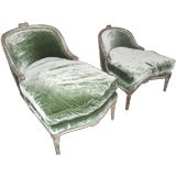 Two Louis XV Chaise French Longues