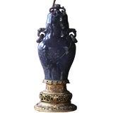 Fine Chinese Stone Urn Lamp